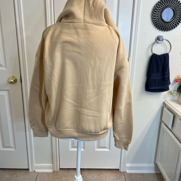 Women's Solid Color Zip Up Thermal Lined Drawstring Hoodie long sleeve  … - Picture 8 of 13